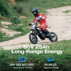 MUDLIZ M6000 Off-Road Electric Dirt Bike