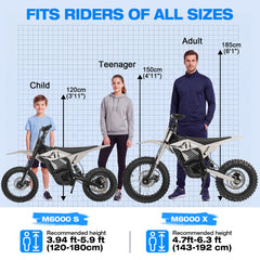 MUDLIZ M6000 Off-Road Electric Dirt Bike