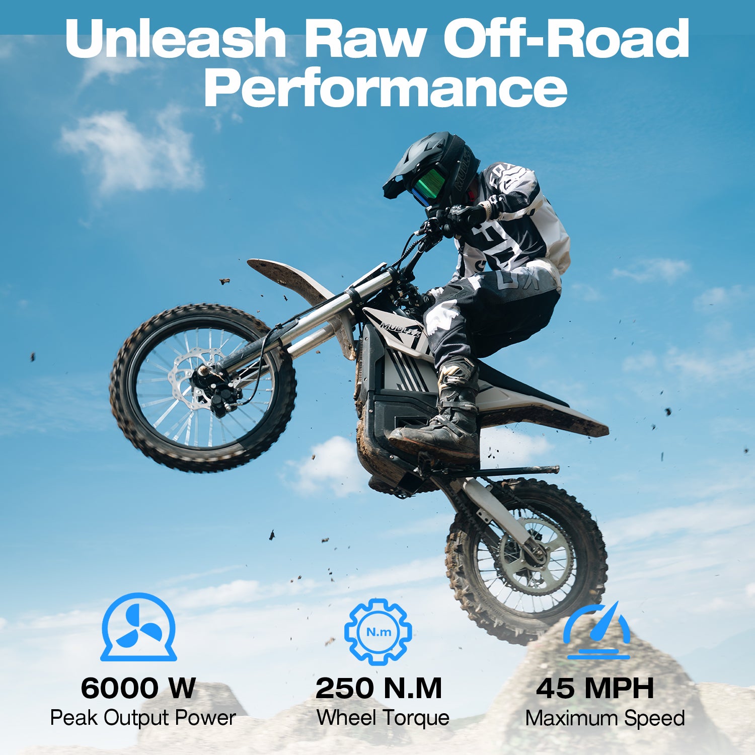MUDLIZ M6000 Off-Road Electric Dirt Bike