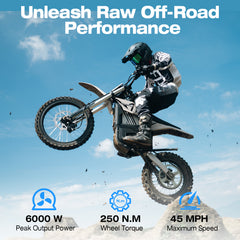 MUDLIZ M6000 Off-Road Electric Dirt Bike