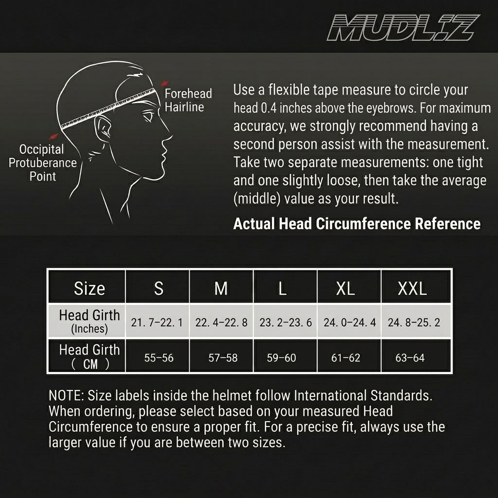 MUDLIZ Electric Dirt Bike Helmet